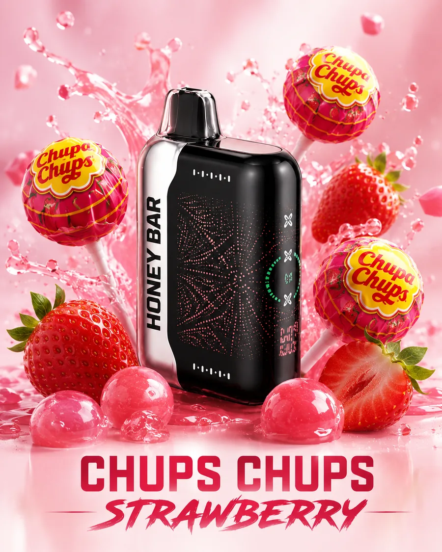 Product image of Chups Chups Strawberry - Honey Bar